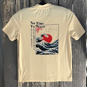 Shein Sunrise in the East Cream T-Shirt Size XL